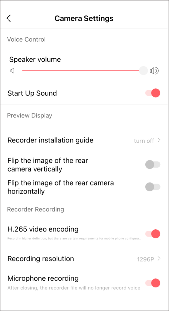 Camera Settings