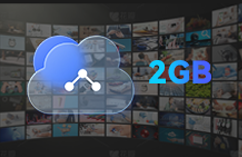2GB cloud storage feature