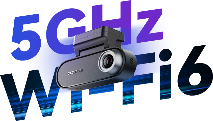 DDPAI dash cam with 5GHz Wi-Fi 6 technology