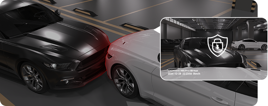G-sensor collision detection automatically secures emergency footage