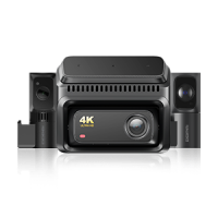 DDPAI Z60T 4K triple channel dash cam front rear cabin
